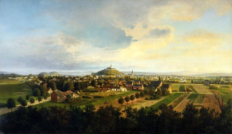 Siegburg von Nordwesten (Gemälde von Franz Halm um 1900) Siegburg von Nordwesten (Gemälde von Franz Halm um 1900)