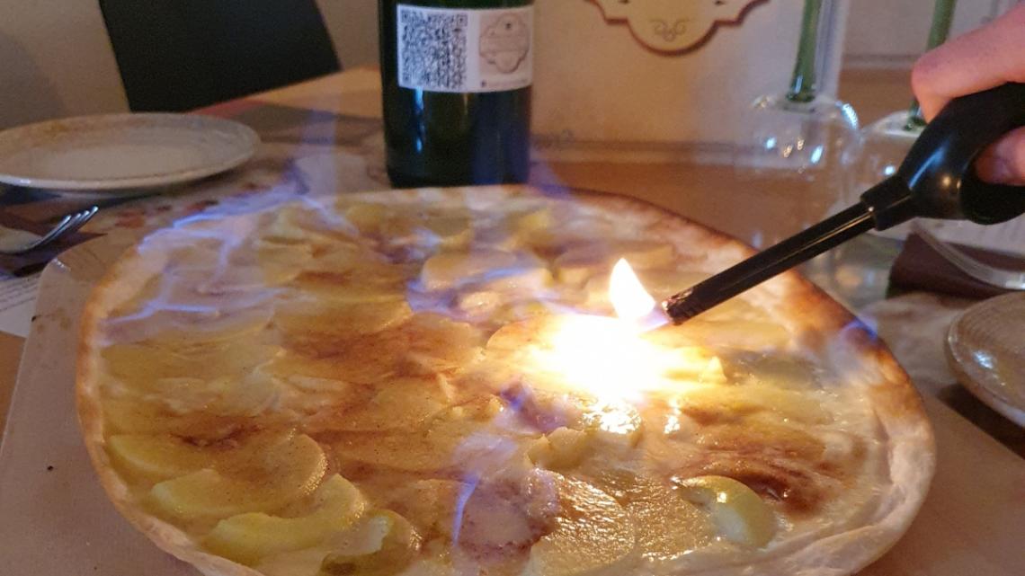Flammkuchen on Fire