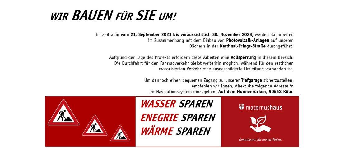 Wir bauen für Sie um PV