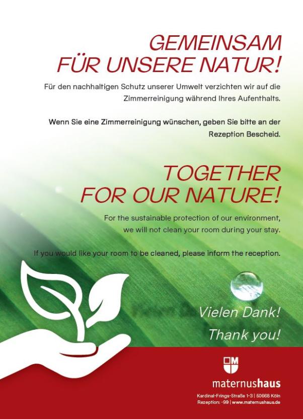 Zimmerreinigung ab 2025