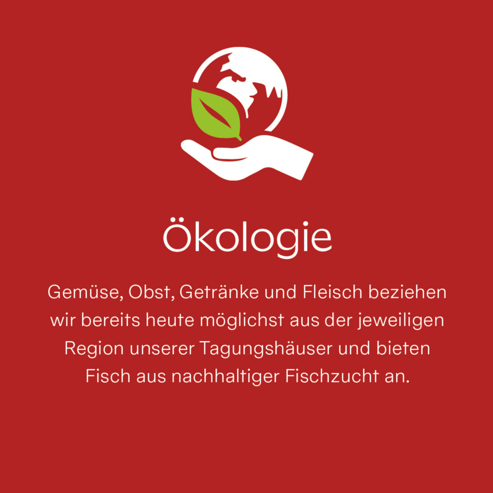 Ökologie Webseite Nachhaltigkeit Kachel